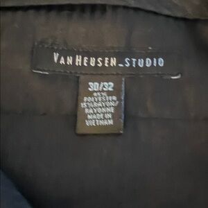 Van Heusen Studio Men's Charcoal Dress Pants